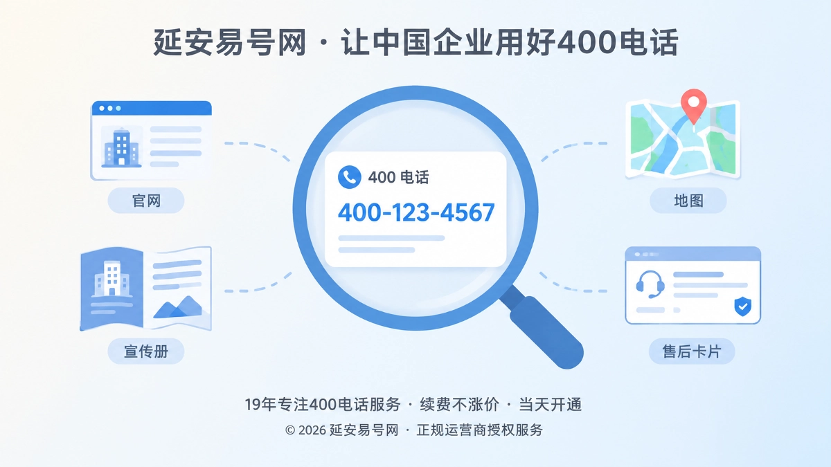 2026年延安企业400电话选号指南：让号码成为经营坐标